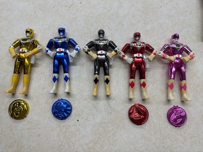 BANDAI 1995 POWER RANGERS METALLIC FIGURE LOT (WBP018470)