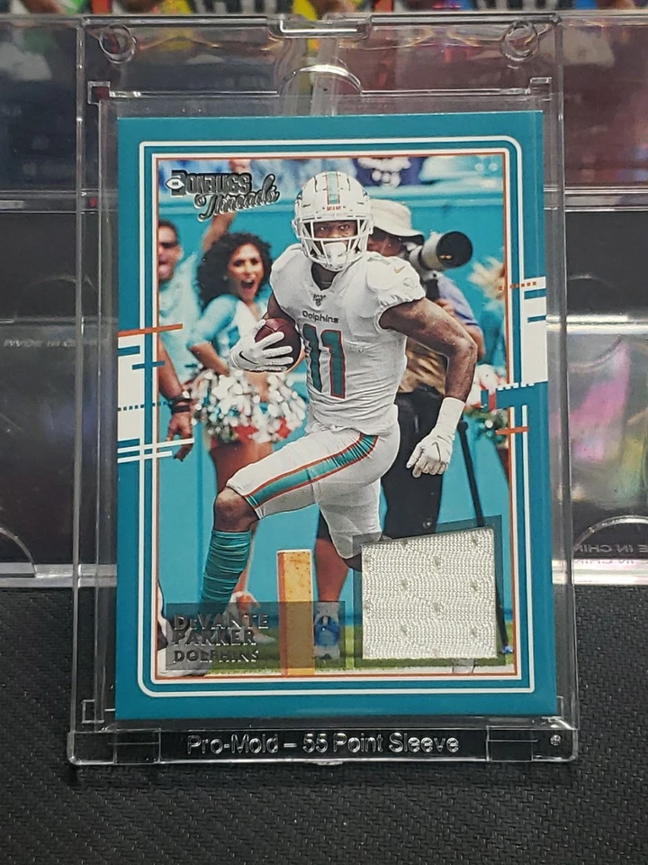 2020 Donruss Threads Devante Parker Patch Player/Used Material - Image 2 of 3