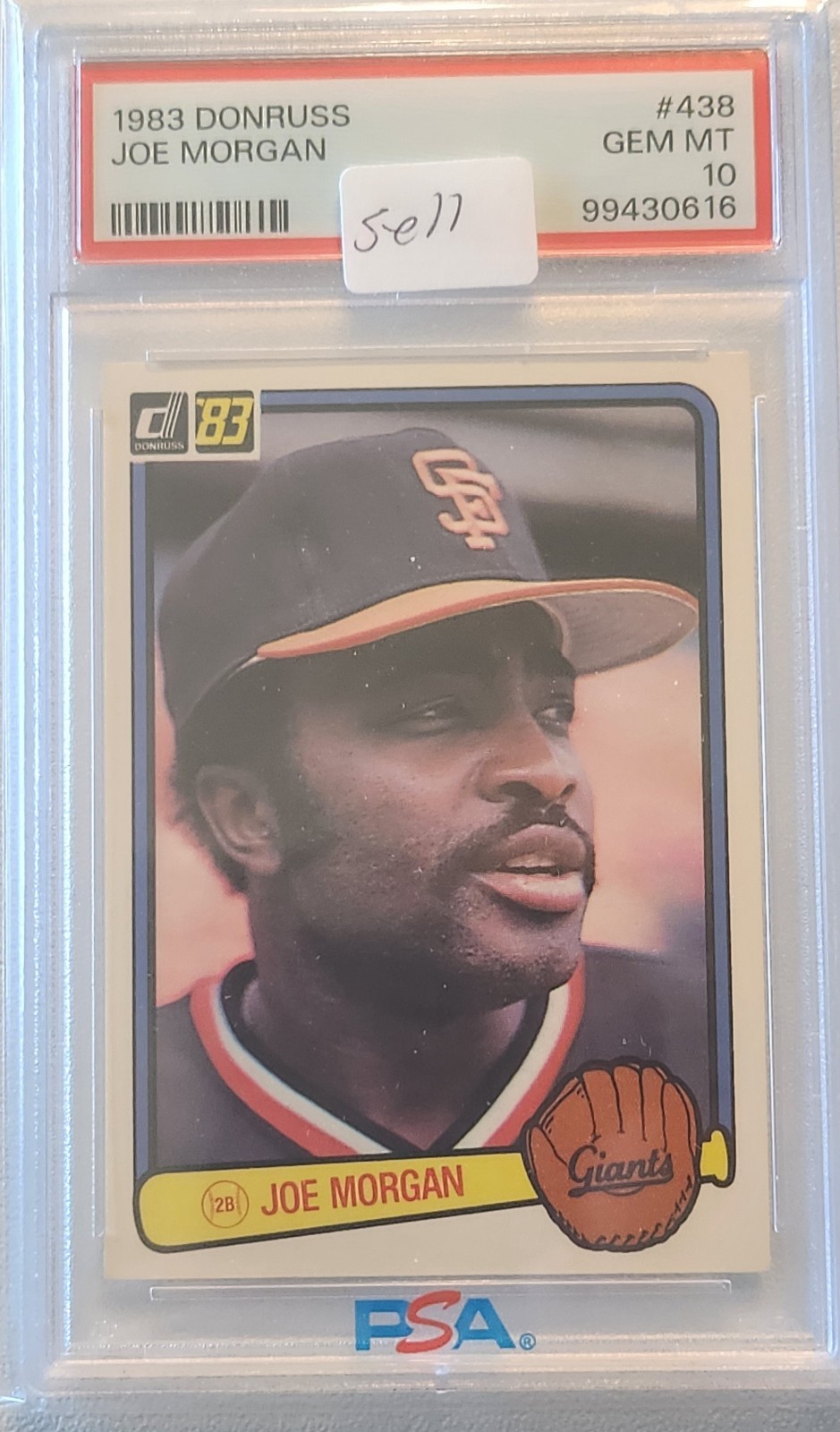 1983 Donruss #438  Joe Morgan   PSA 10