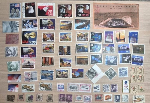 HIGH DENOMINATION US STAMP Collection Huge Lot of 80 Mostly Different Unchecked