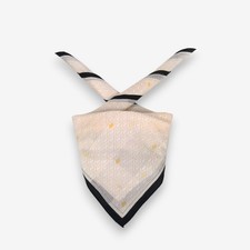 Vintage 90s Nina Ricci Handkerchief Monogram Neckerchief Square Bandana Scarf