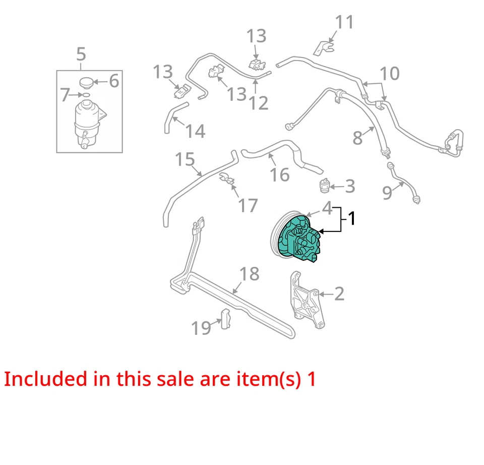 Bomba de dirección asistida Mitsubishi Galant 2007 fabricante de equipos originales 87 k millas - LKQ299611427 Foto 4 de 4