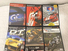Playstation 2 lot of 6 games Gran Turismo, DT Racer, Suzuki, Moto GP, Auto