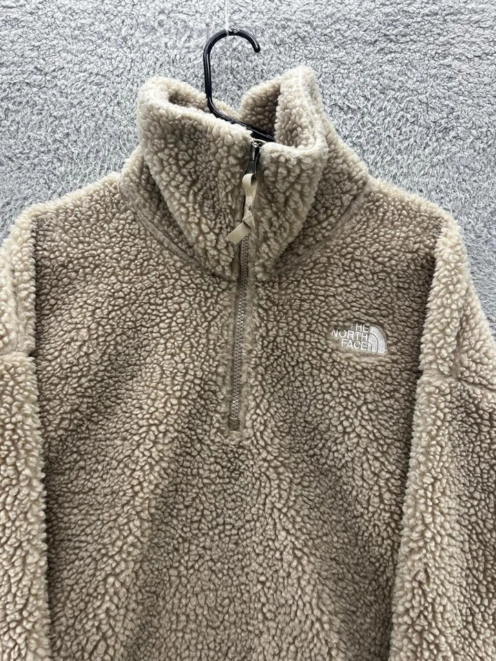 Chaqueta Pullover The North Face Para Mujer XL Tostada Sherpa Polar Estilo Cragmont Peluche Foto 2 de 4