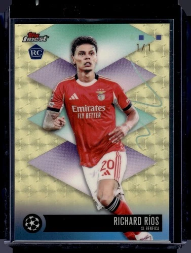 HL-P01 2025 Topps UEFA Finest Richard Rios Rare SuperFractor 1/1 #530 RC
