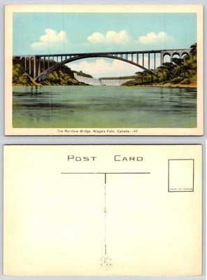 Niagara Falls Canada Rainbow Bridge Postcard AI416