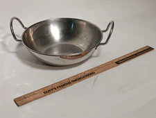 Stainless Steel Balti Dish 9.5 inch Diameter 2.75 inch Depth, Unbranded