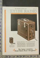 1926 EXIDE SIX-VOLT RADIO POWER UNIT RADIO MODEL ELECTRONIC CHARGER AD [[SKU]