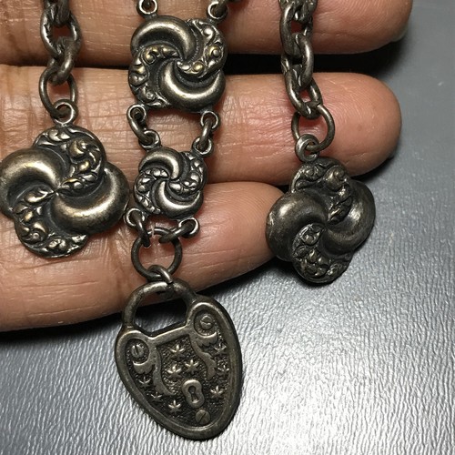 Pin nudo de amor renacimiento victoriano. broche. Candado corazón, bisutería - Imagen 6 de 9