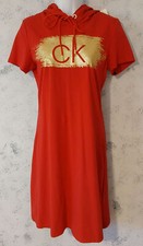 Calvin Klein Red Dress w/Hoodie {F0040}