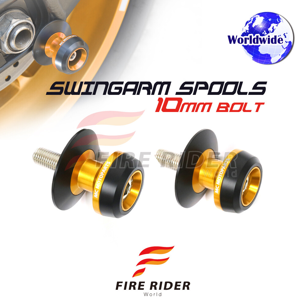 CNC Swingarm Spools SP02 10mm Bolt Pair For Kawasaki ZX-10R Ninja