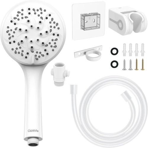 RV Shower Head with Hose, High Pressure 7-Mode RV Shower Head Replacement for RV