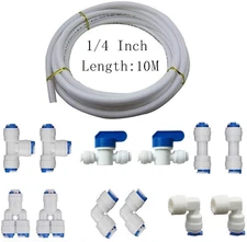 1/4" Quick Connect Push in to Connect Water Purifiers Tube Fittings for RO Water