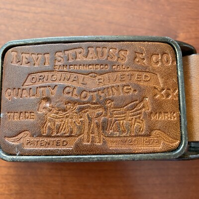 Levi Strauss & Co. レザーベルト Levi's ベルト Levi's/リーバイス 別注 40mm ブラックバックル