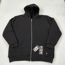 Pro 5 Five Pro Club Black Full Zip Sherpa Heavyweight Hoodie Sweatshirt Men XL