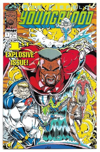 YOUNGBLOOD #1 3 IMAGE COMIC BOOK LOT 1st Supreme Combat Photon Shaft Vogue cards - Picture 3 of 6