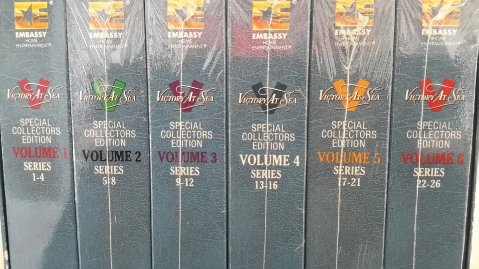 Victory at Sea Special Collectors Edition Vol. 1-6 VHS 6-Tape Set SEALED Pre-own - Image 4 of 4