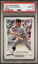 PSA 10 GEM MINT 2012 PANINI SP SILVER PRIZM #138 Carl Yastrzemski POP 1