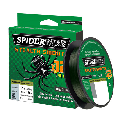 Spiderwire Stealth Smooth x12 Moos Green 0,07mm/6kg/150m