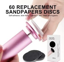 Electric Foot File Callus Remover Dermave Feet Adjustable Speed with Sand Discs