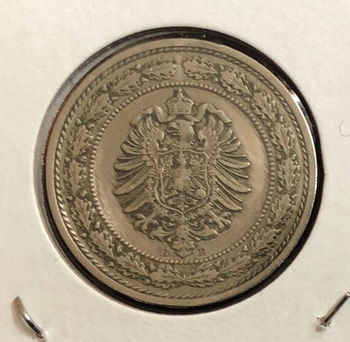 1888 E 20 Pfennig - Wilhelm I. Germany DEUTSCHES REICH~KM#9.1-Mintage=744,000 - Picture 2 of 4