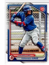 Fernando Cruz Chicago Cubs 2024 Bowman Draft **