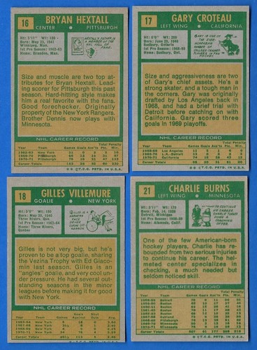 1971-72 TOPPS 71-72 NHL HOCKEY CARD & PRINT ERROR 1-132 & BOOKLET 1-24 SEE LIST - Picture 31 of 275