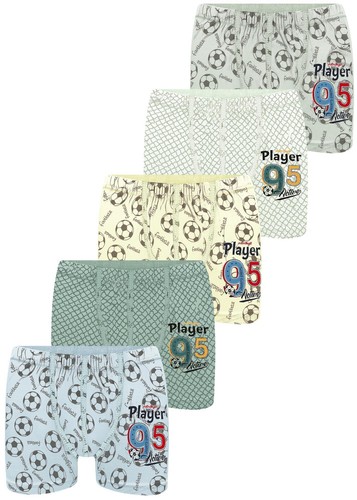 5 Jungen Boxershorts Baumwolle Unterhose Unterwäsche Unterhosen Player Boxer - Picture 8 of 42