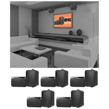  10 Rockville HP4S-8 Black 4" Outdoor/Indoor Home Theater Swivel Speakers