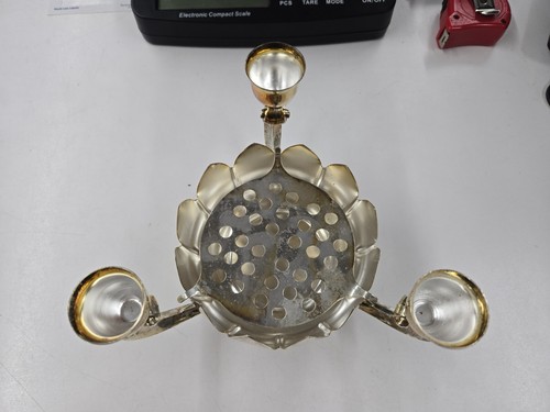 Vintage Gift Gallery Floral Center Piece Silver Plated Made In China - Picture 2 of 15