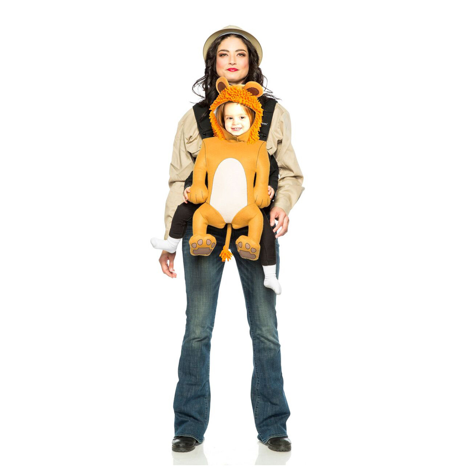 Safari Guide Lion Infant Baby Carrier Cover + Adult Hat Halloween Family Costume