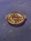 Vintage  Pink Depression Glass Divided Relish Dish