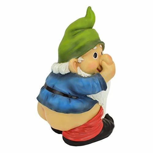 Garden Gnome Statue Stinky The Garden Gnome Naughty Gnomes Mooning Gnomes Statu - Picture 2 of 5