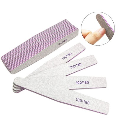 DICKE professionelle doppelseitige Nagelfeilen Emery Board 100 180 240 Körnung UK