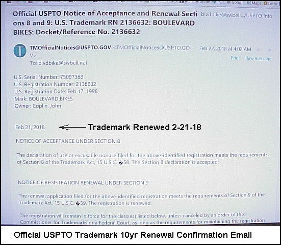 как выглядит For Sale: Boulevard Bikes , The USPTO Registered Trademark BoulevardBikes.com фото