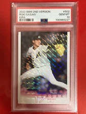 POP15 PSA 10 2022 BBM 2ND VERSION 502 ROKI SASAKI KIRA CHIBA LOTTE Japanese HOLO