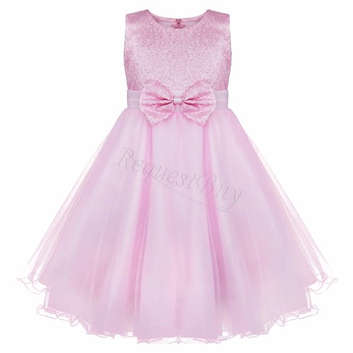 Abito tutù bambina fiori bimba paillettes principessa festa matrimonio compleanno vestito - Foto 34 di 49