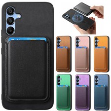 For Samsung A15 A25 A35 A54 A05s Magnetic Leather Detachable Card Wallet Case