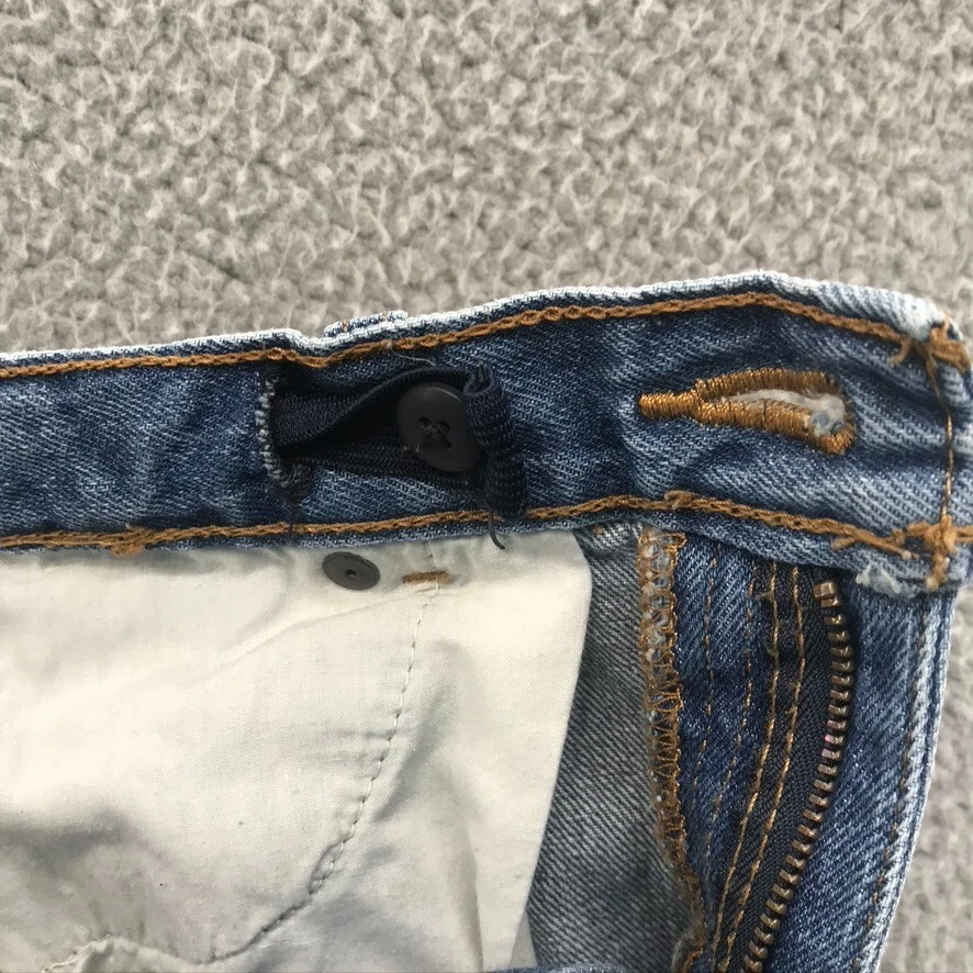 Pantalones de mezclilla Cherokee holgados cintura ajustable desgastados talla 8H Foto 3 de 4