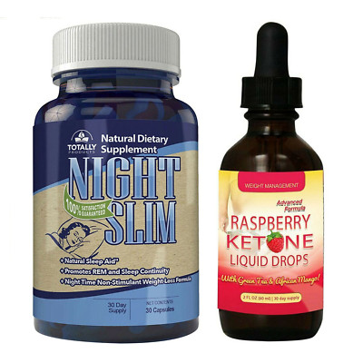 Night Slim Body Burner Capsules Raspberry Ketone Liquid Fat Born Drops Combo PK