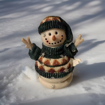 Snowman Jubilee Gift Ware Christmas 5.25  x 4.25  Figurine Pacific Enterprises