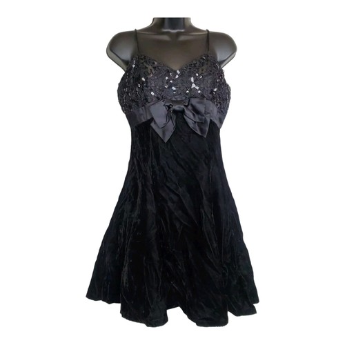 Hollywood Nites Little Black Dress Size 11/12 - Picture 2 of 10