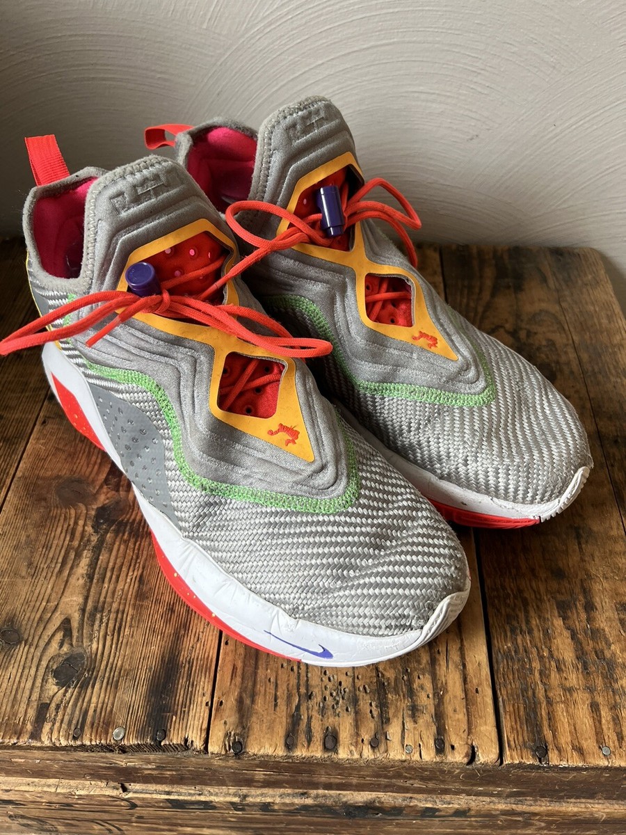 Nike Mens Lebron Soldier XIV CK6024 001 Lace Up Gray Orange
