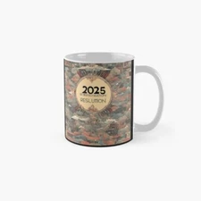 Resolution, future pattern, year 2025 17 Classic Mug , Gift For Family