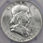 1956 50C Franklin Half Dollar - PCGS MS 64 FBL