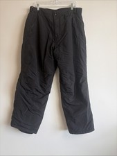 Athletech Women  s Ski Snow Pants Black SZ LG Activewear Snowboarding Waterproof