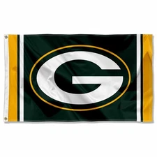 Green Bay Packers Large Outdoor GB NFL 3 x 5 Banner Flag