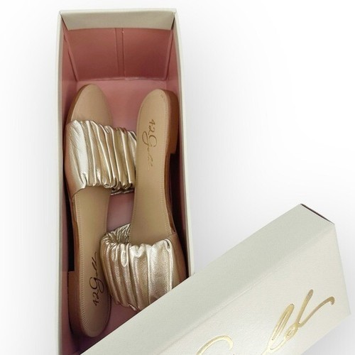 42 Gold by Chinese Laundry Neu im Karton Britta Freizeit Sandale in Metallic Gold - Gr. 7,5 - Bild 3 von 7