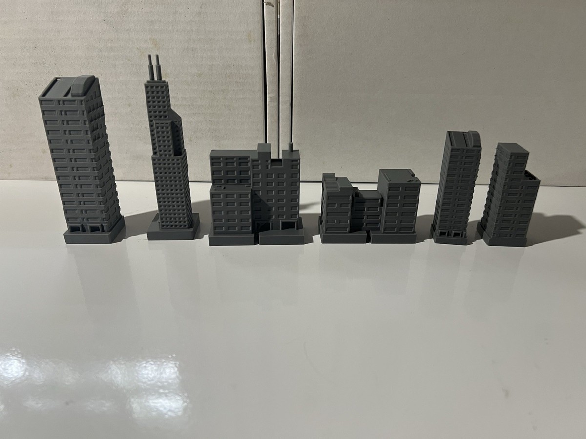 Super7 Godzilla ReAction Scale Buildings Custom Lot of 6 | eBay