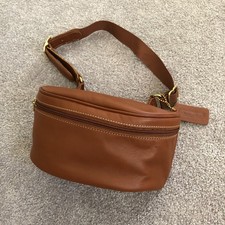 Vintage Coach Canteen Waist Pouch 0515 British tan Fanny pack Belt bag Sz XS-S
